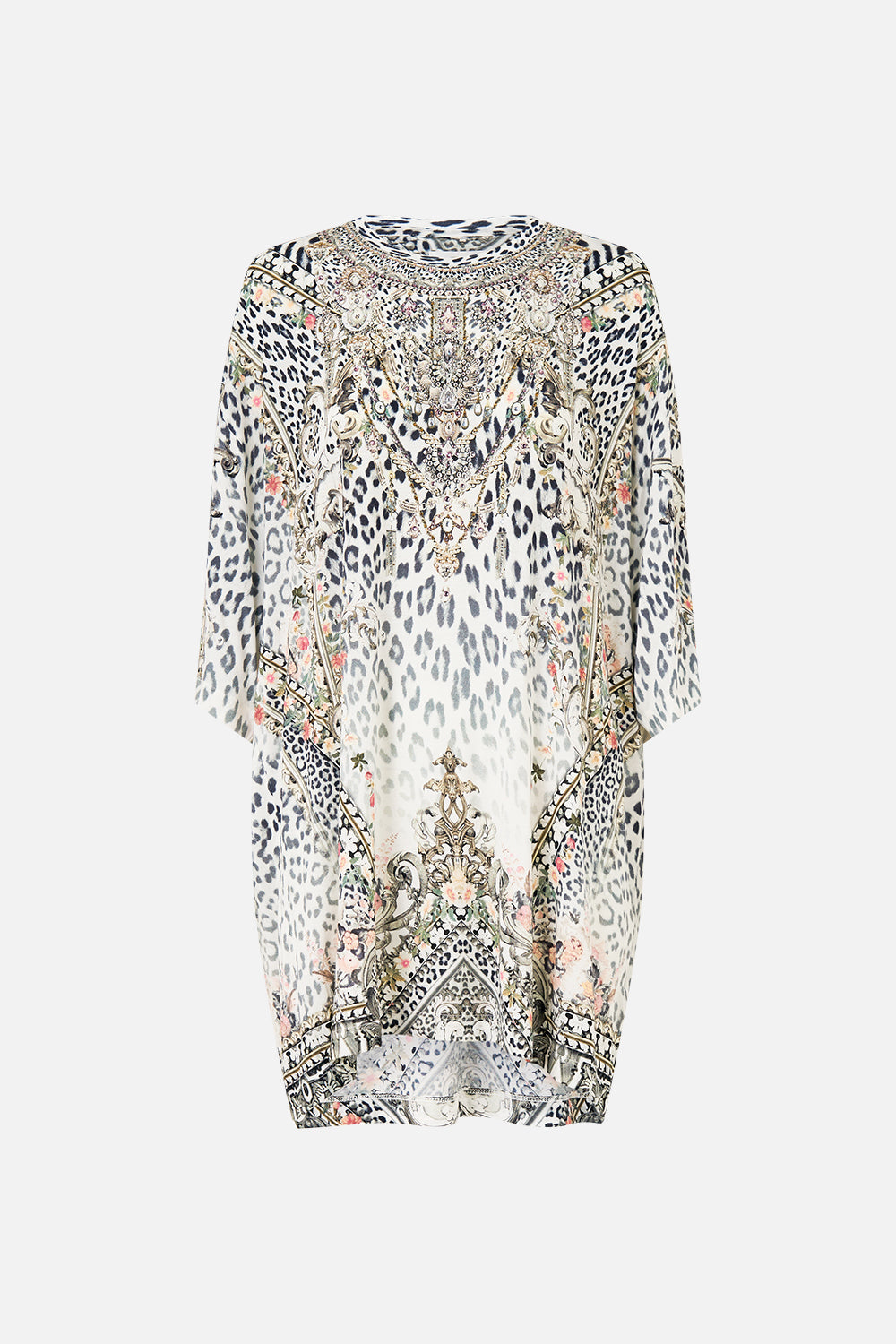 The CAMILLA Super Oversized Tee in our Marble Heaven print.