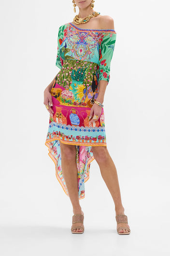 RECTANGULAR V NECK KAFTAN QUEENS OF CREATION main image 1