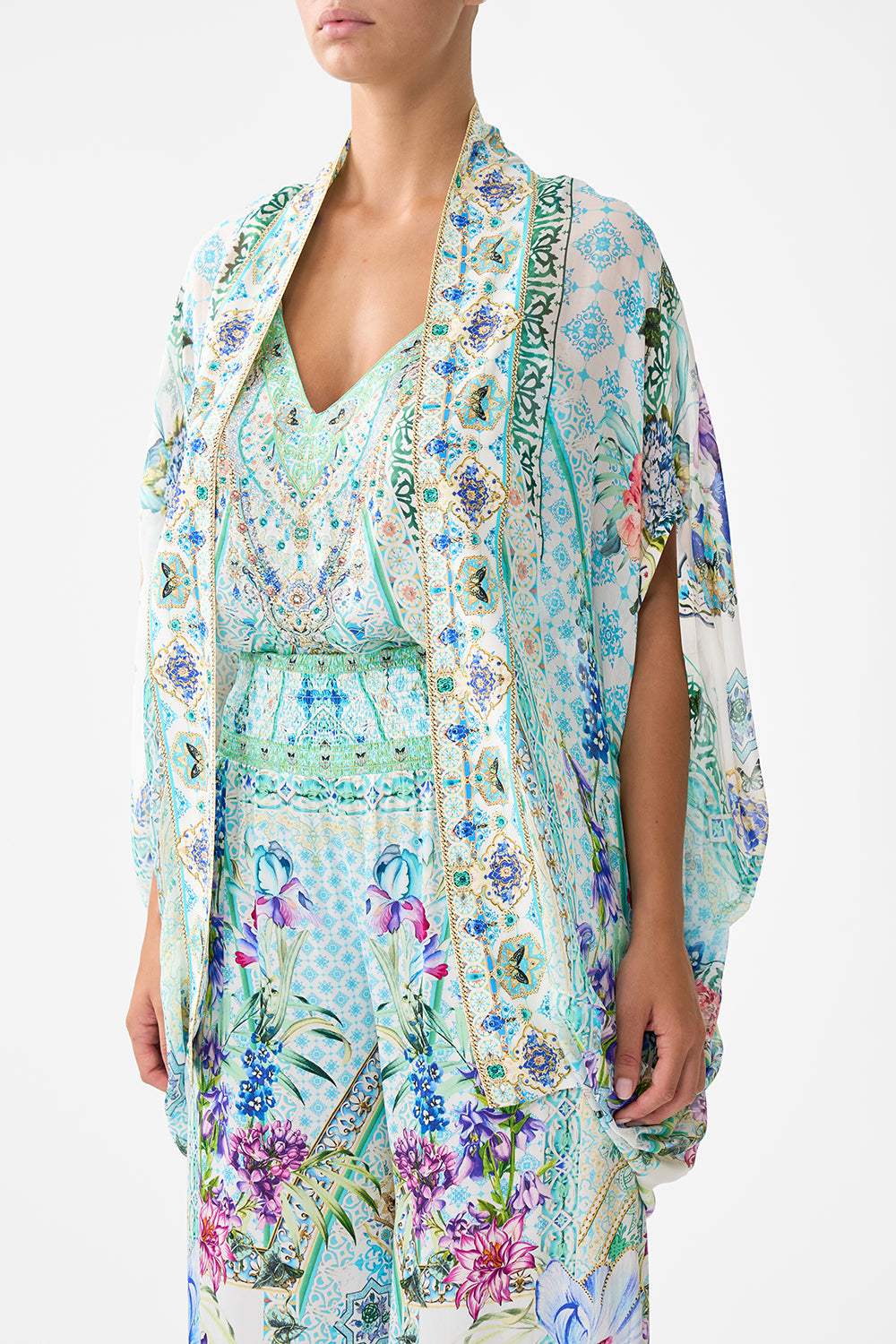 OPEN FRONT CARDI CAPE SUNRISE IN SINTRA