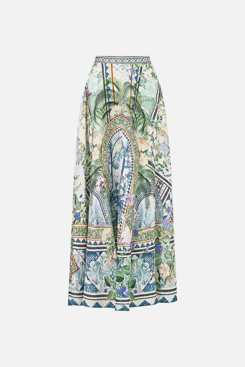 MAXI CIRCLE SKIRT JARDIM PARTY