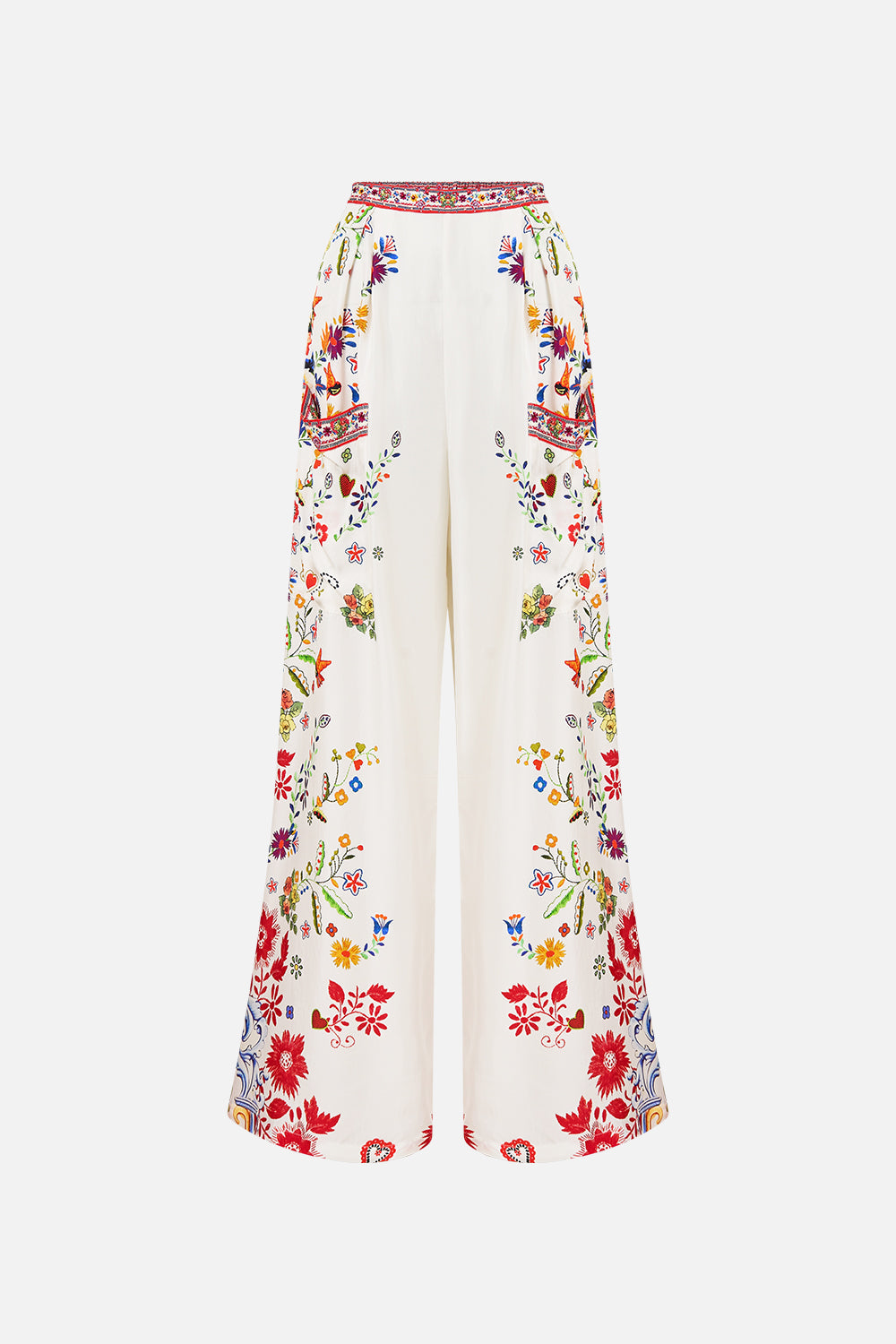 WIDE LEG TROUSER WITH FRONT POCKETS FAITH, LUCK & JUSTICE