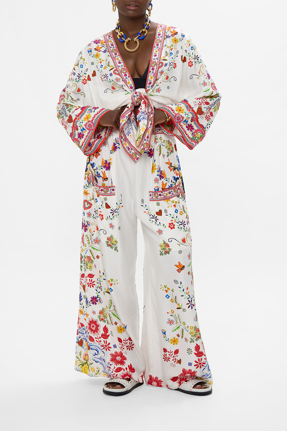 SHORT KIMONO WRAP FAITH, LUCK & JUSTICE