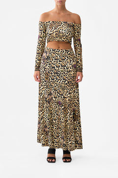 FLARED HEM JERSEY SKIRT SAINTS AND SISTERS