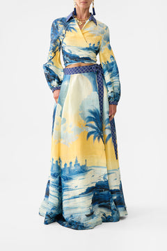 CROPPED WRAP SHIRT SONG OF SAINT ANTHONY