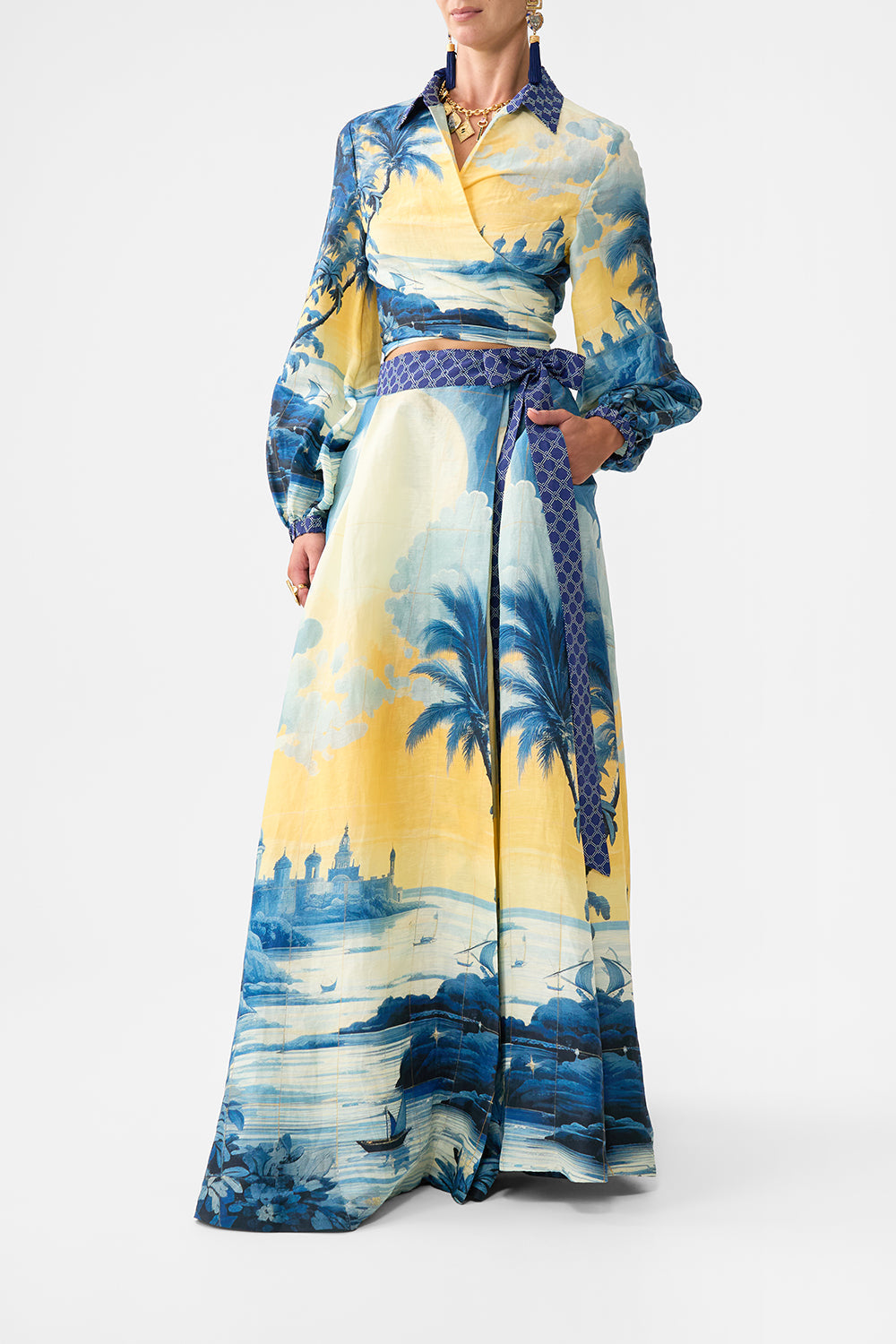 CROPPED WRAP SHIRT SONG OF SAINT ANTHONY