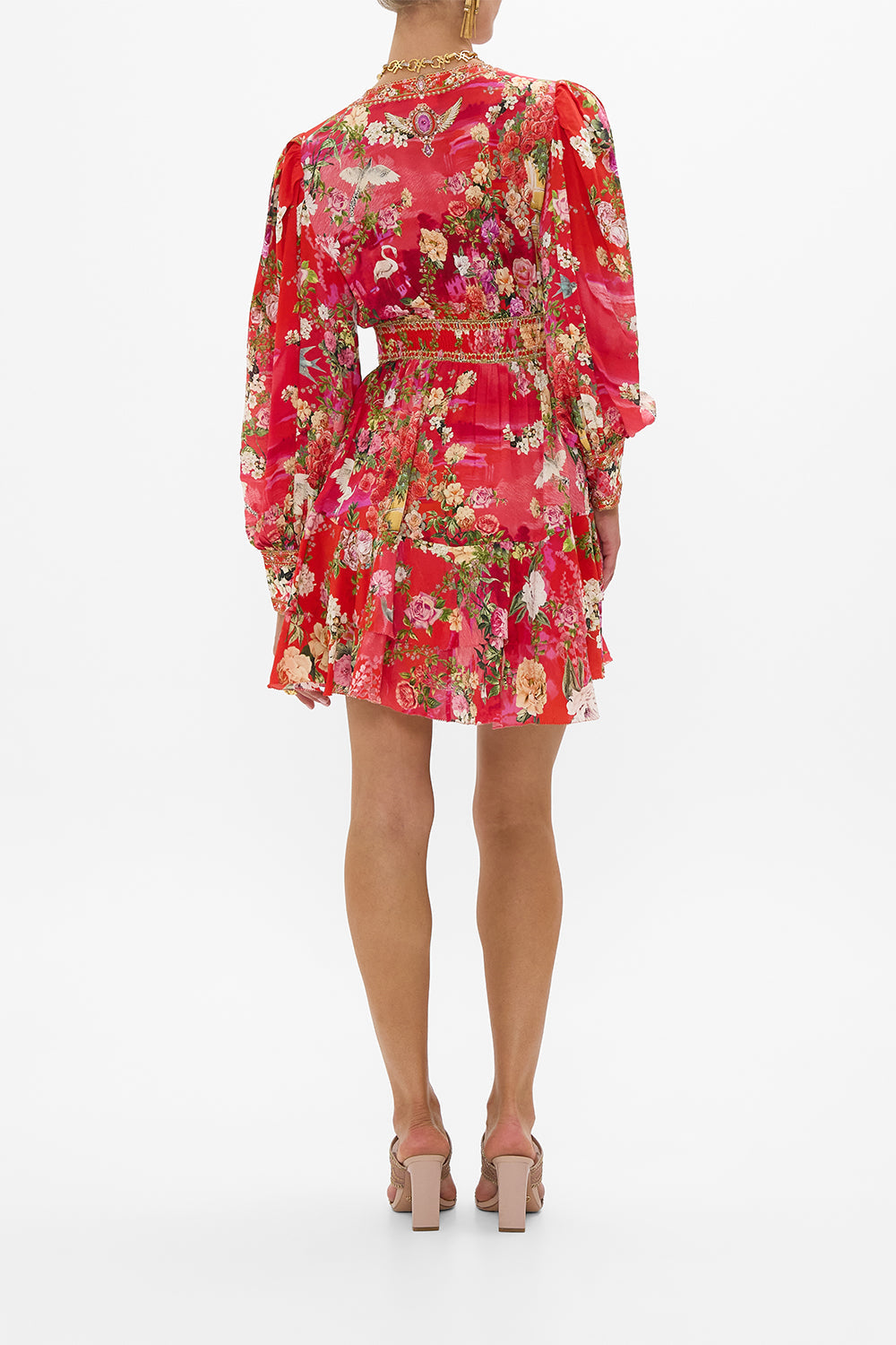 BUTTON FRONT FRILL DRESS SWEET HOME ALEXANDRIA