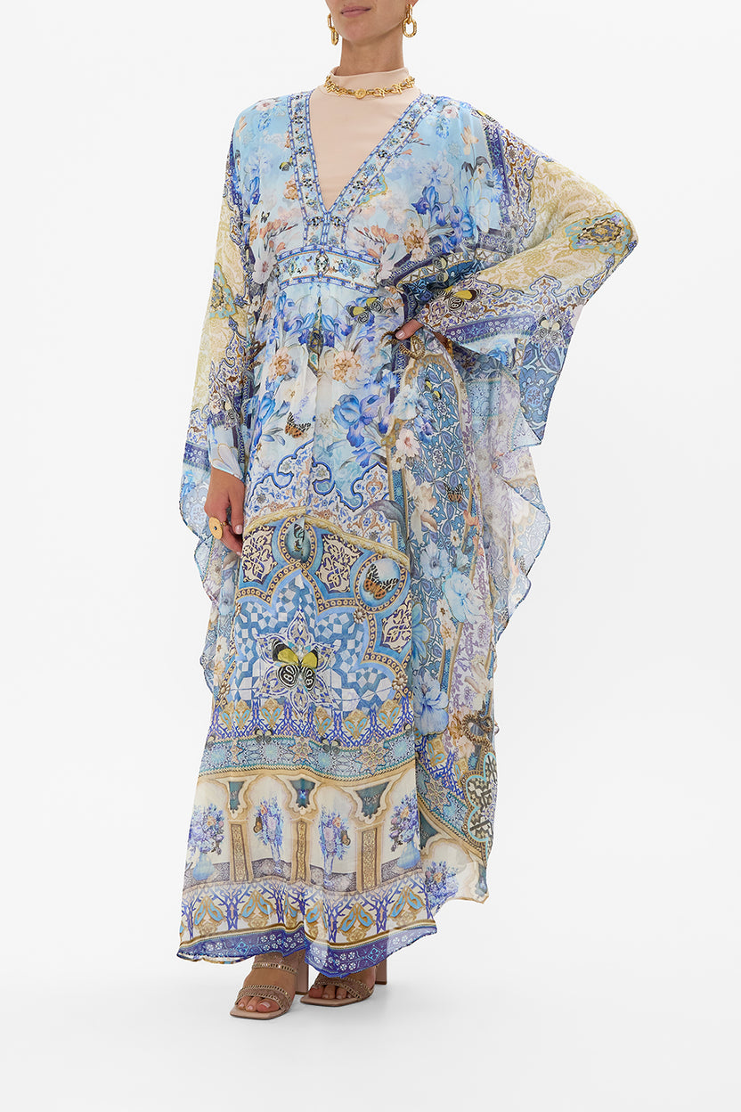 LONG KAFTAN WITH WAIST DETAIL THE JEWELLERY PALACE