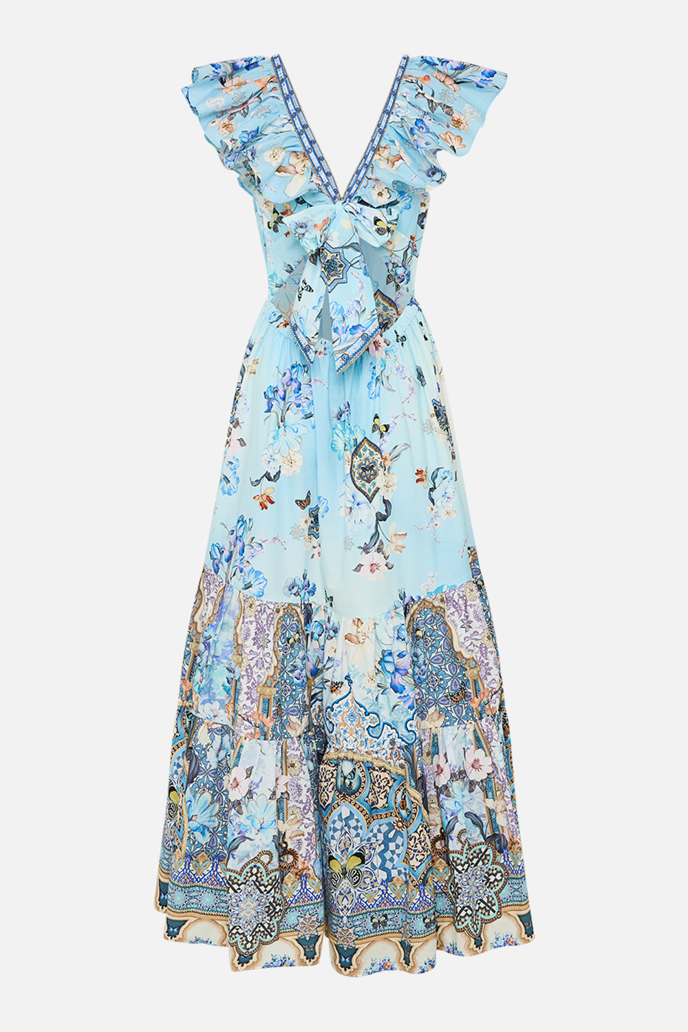 The Al Manial Palace Memoirs Tiered Dress With Neck Frill