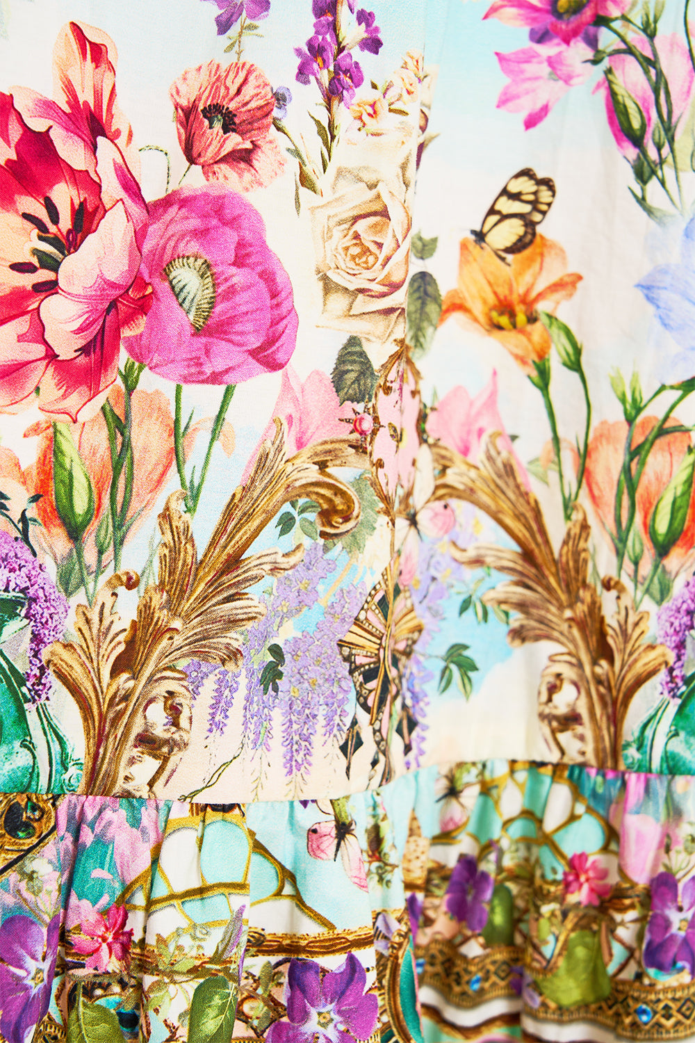 RUFFLE HEM HALTER SHORT DRESS MUNCHKINLAND