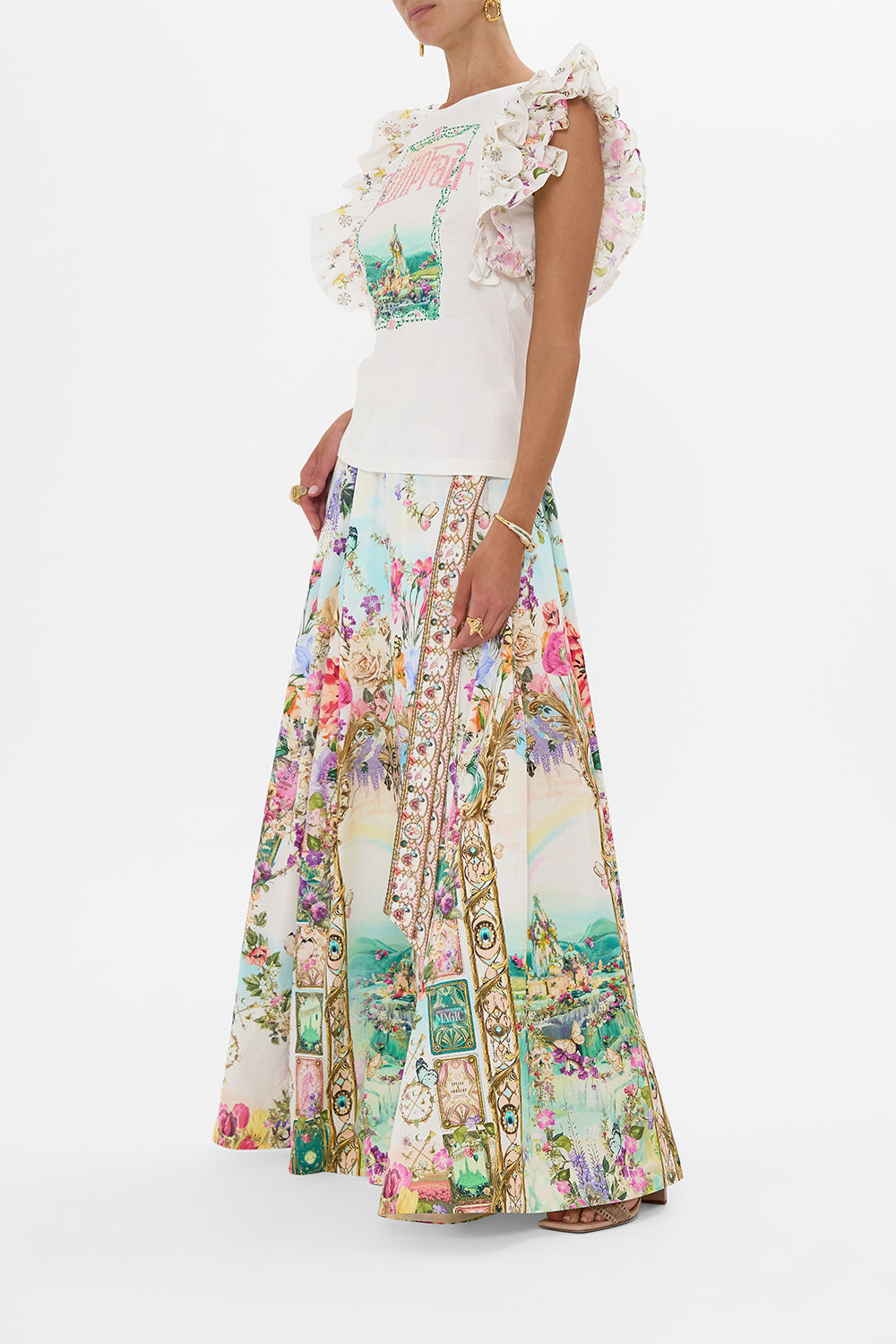 DOUBLE FRILL SLEEVE TEE MUNCHKINLAND