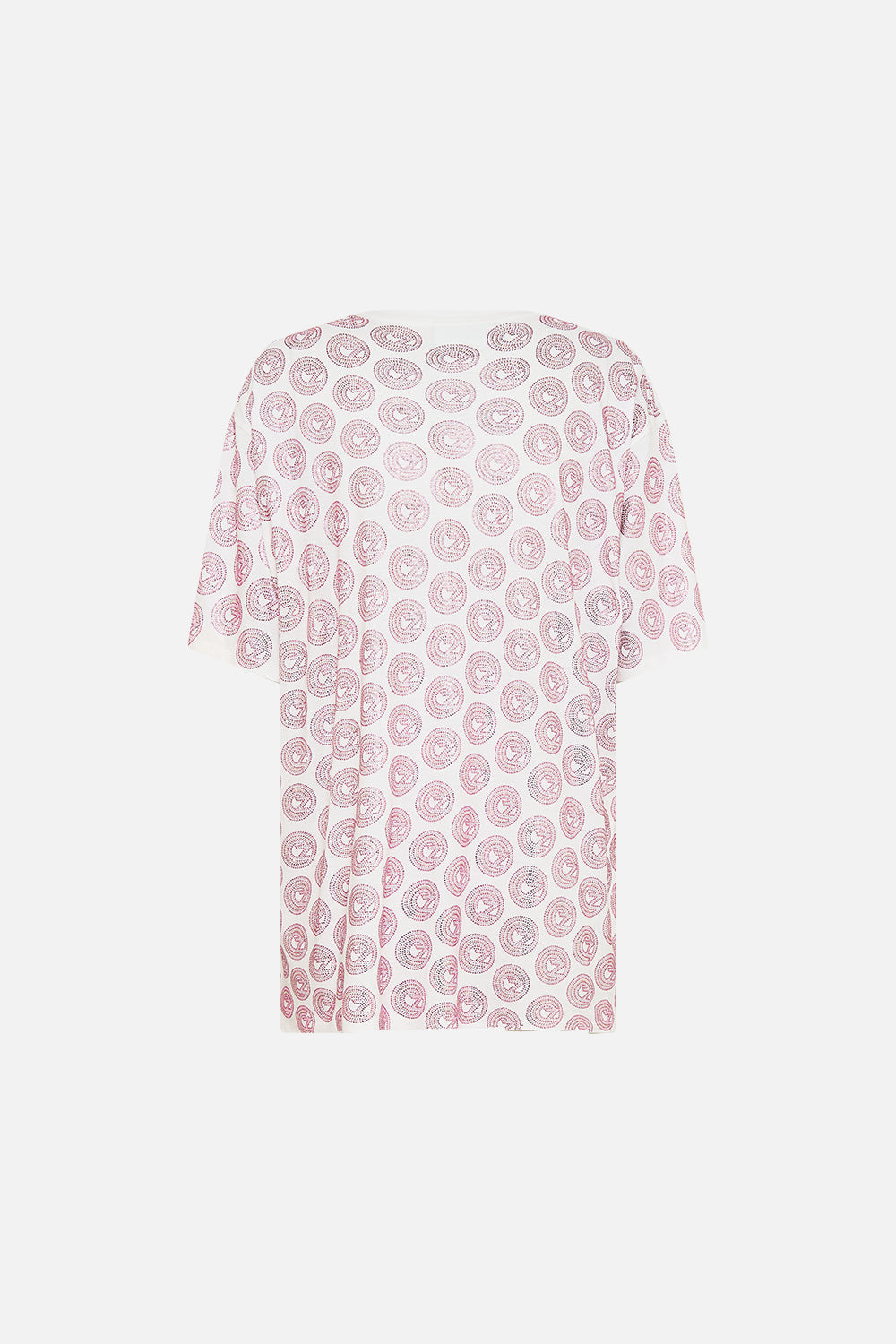 CAMISETA ANCHA DE GRUPO - BLANCO/ROSA TOTALMENTE OZMOPOLITAN
