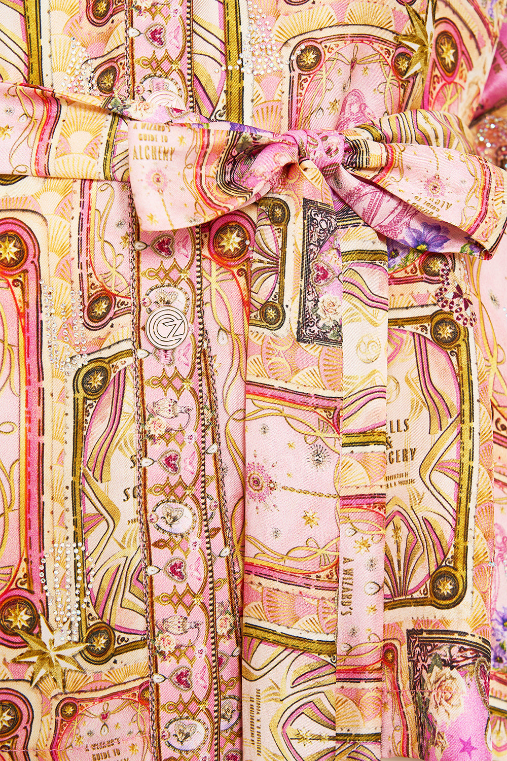 BUTTON THROUGH SCARF BLOUSE TOTALLY OZMOPOLITAN