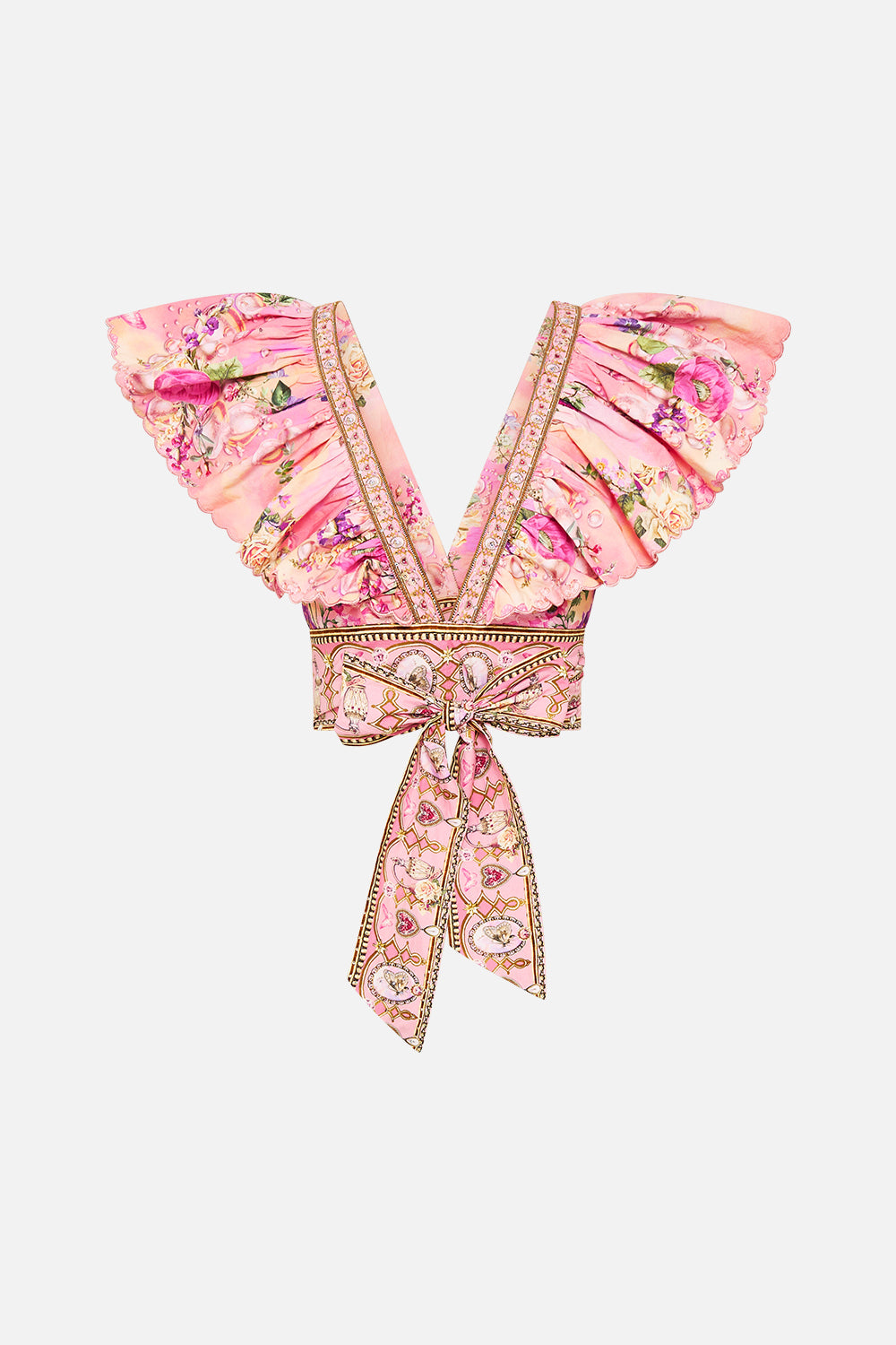 The Totally Ozmopolitan Ruffle Wrap Top | CAMILLA US – CAMILLA