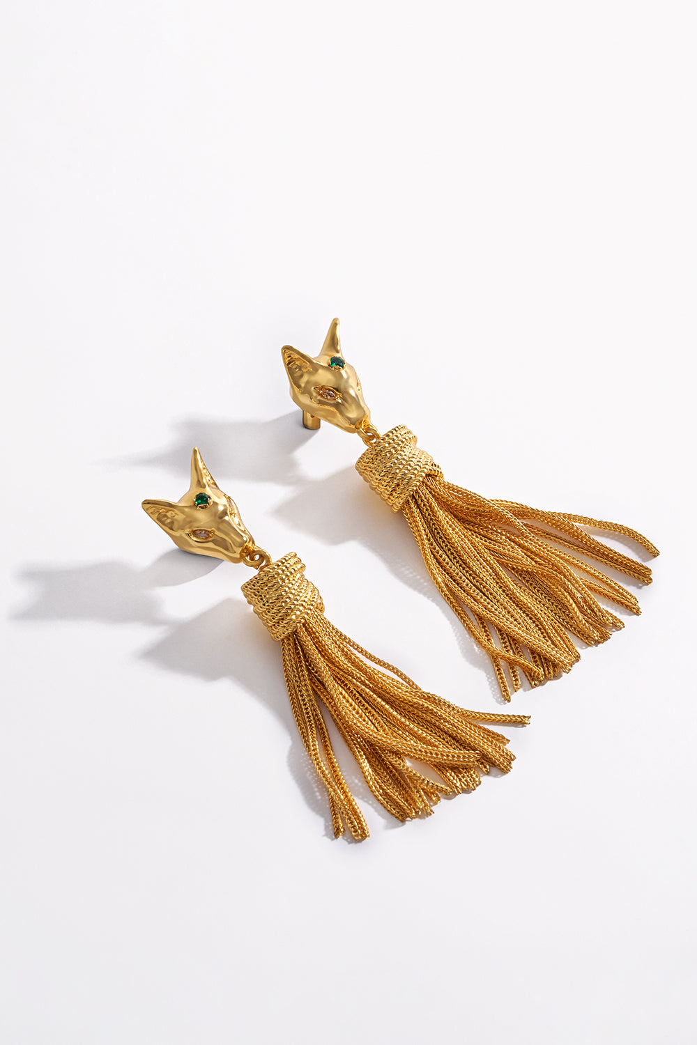 CAMILLA Gold Global Nomad Bastet Earrings 
