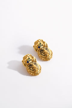 SACRED SYMBOLS JAGGI EARRINGS GOLD