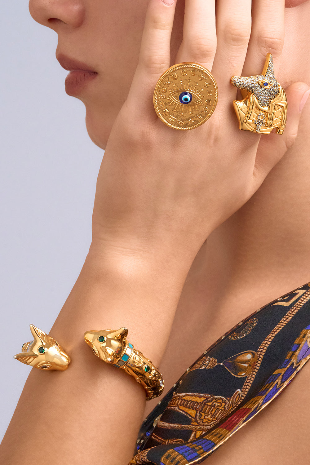 GLOBAL NOMAD STATEMENT RING GOLD