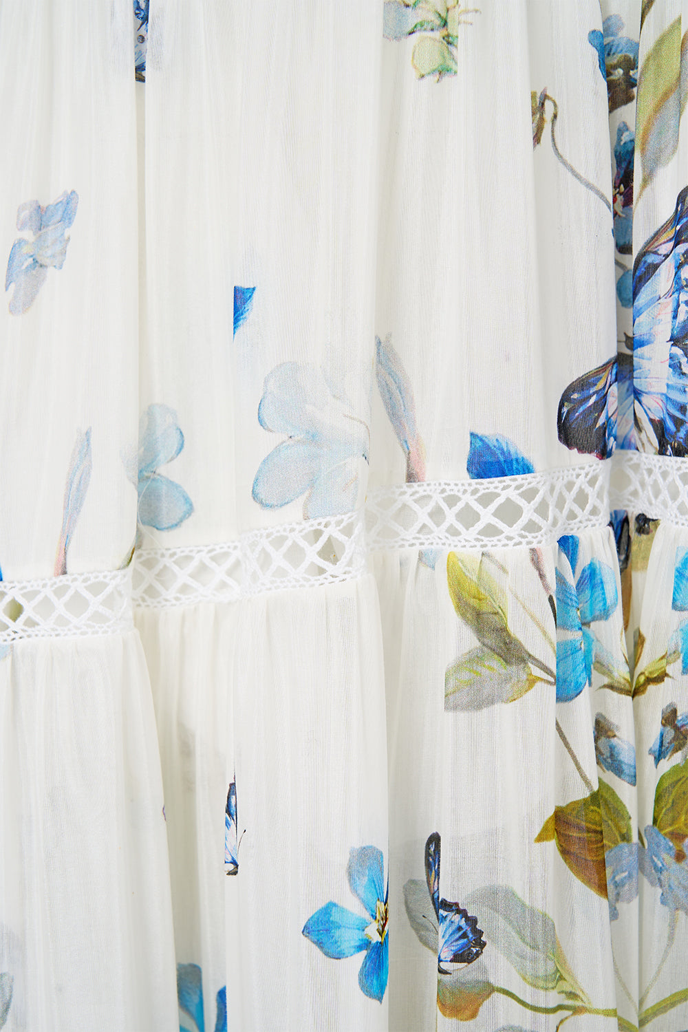 The CAMILLA trapeze tiered dress from our print botanical ballads