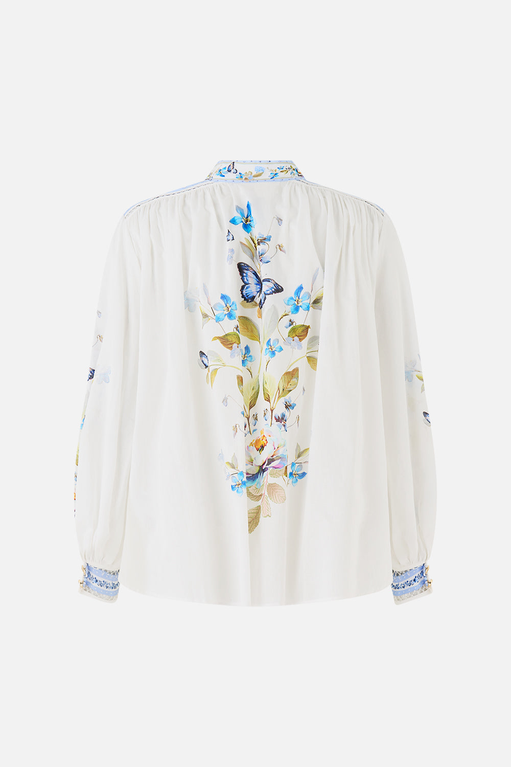 BLUSA DE CUELLO ALTO CON BOTONES BOTANICAL BALLADS