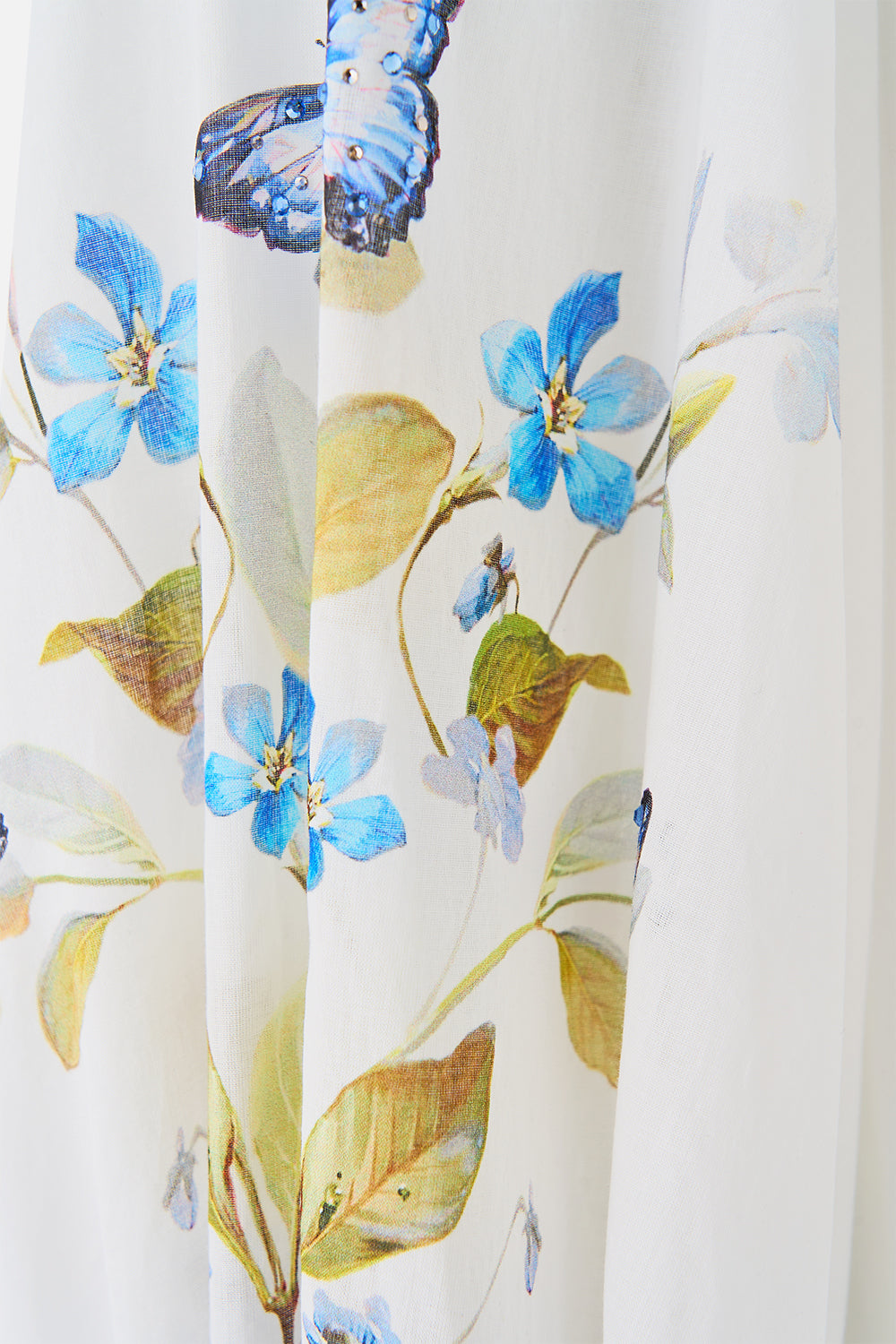 BLUSA DE CUELLO ALTO CON BOTONES BOTANICAL BALLADS
