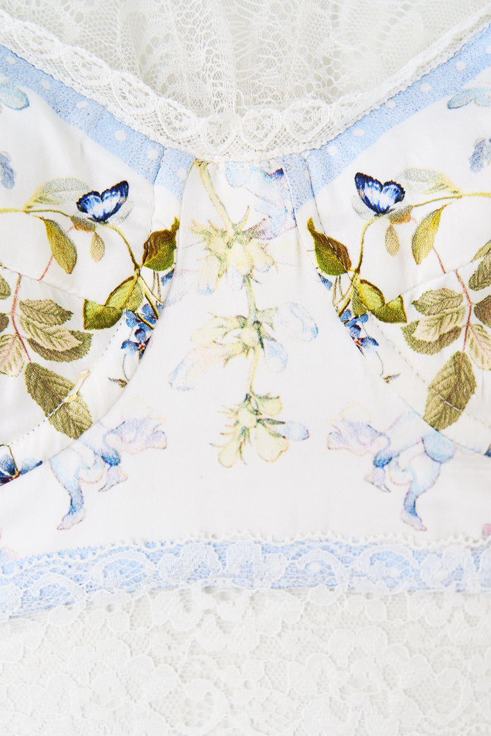 LACE SPLICE TOP WITH LONG SLEEVE BOTANICAL BALLADS