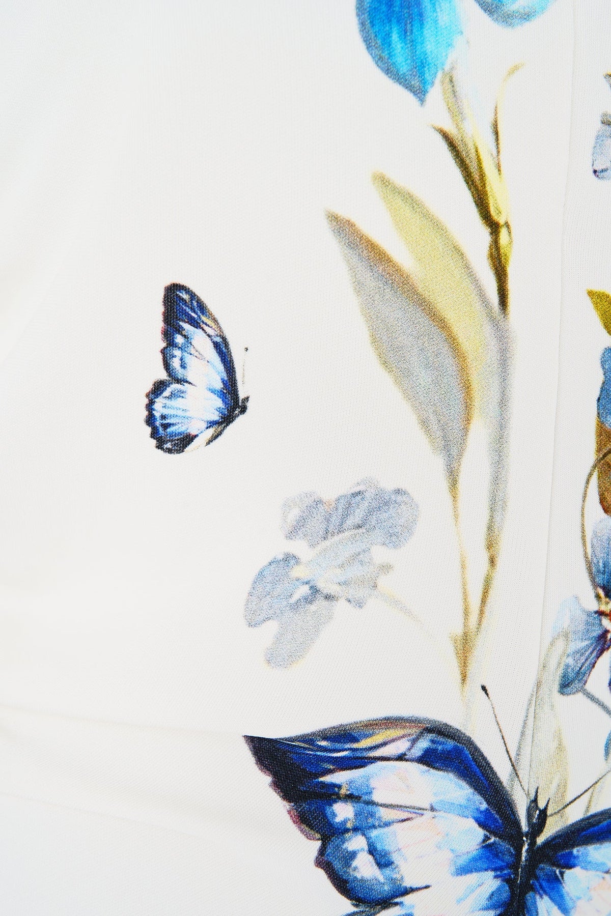 The CAMILLA gathered jersey long dress from our print botanical ballads