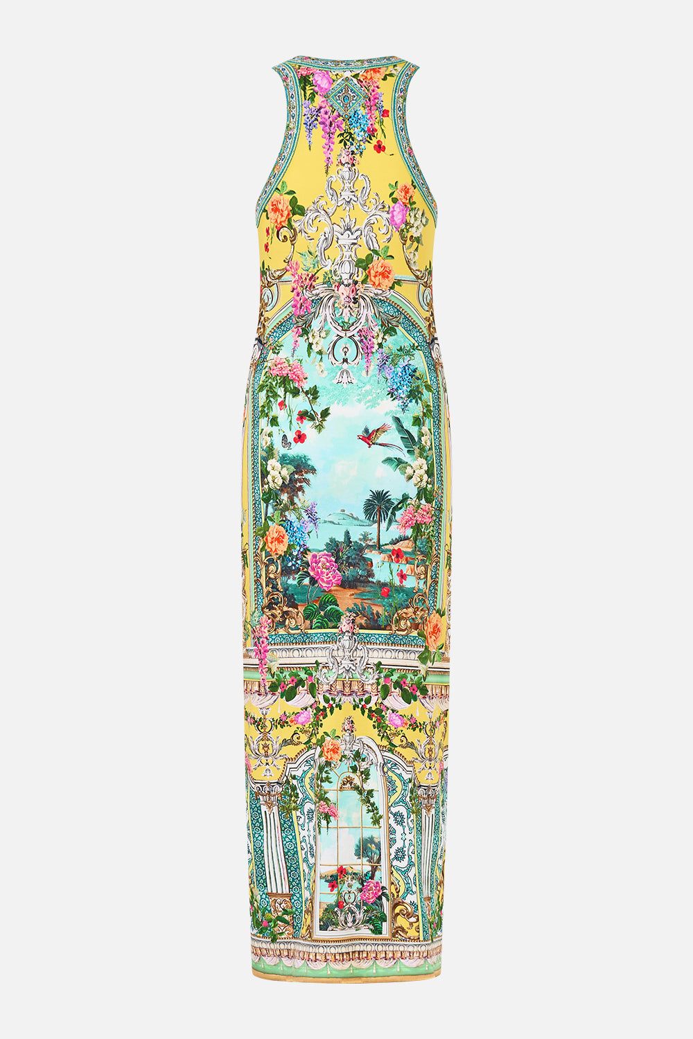The CAMILLA jersey tank dress from our print tales of Topkapi palace, back product view