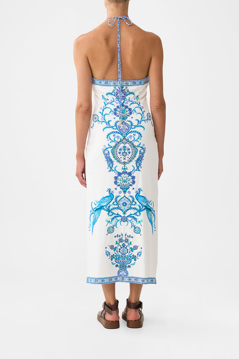 Isnik Lullaby Long Jersey Halter Dress