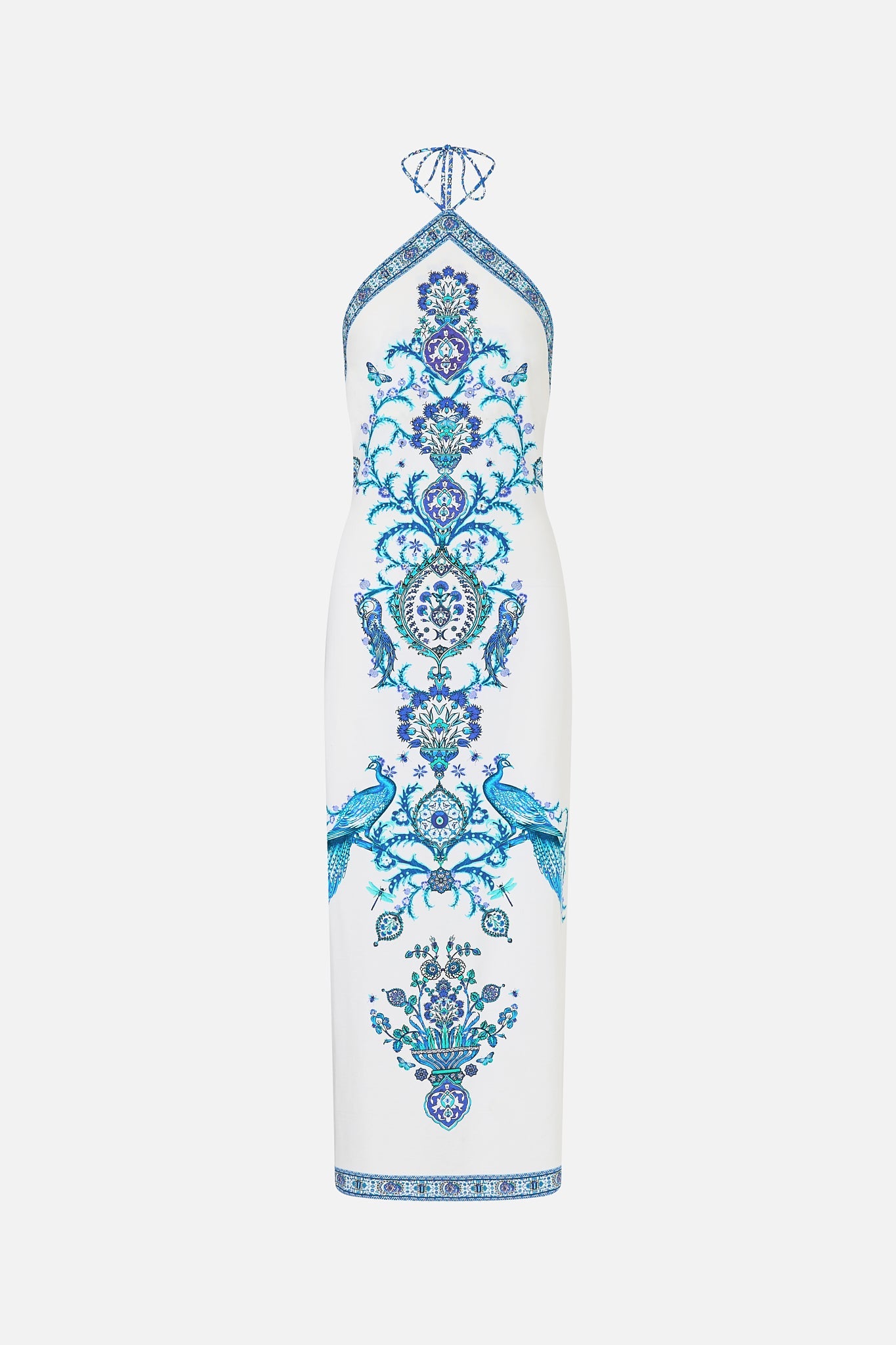 LONG JERSEY HALTER DRESS ISNIK LULLABY