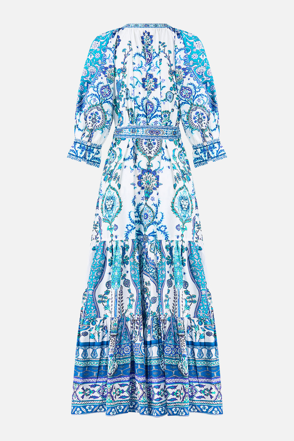 VESTIDO CAMISERO ESCALONADO DE MANGA CORTA ISNIK LULLABY