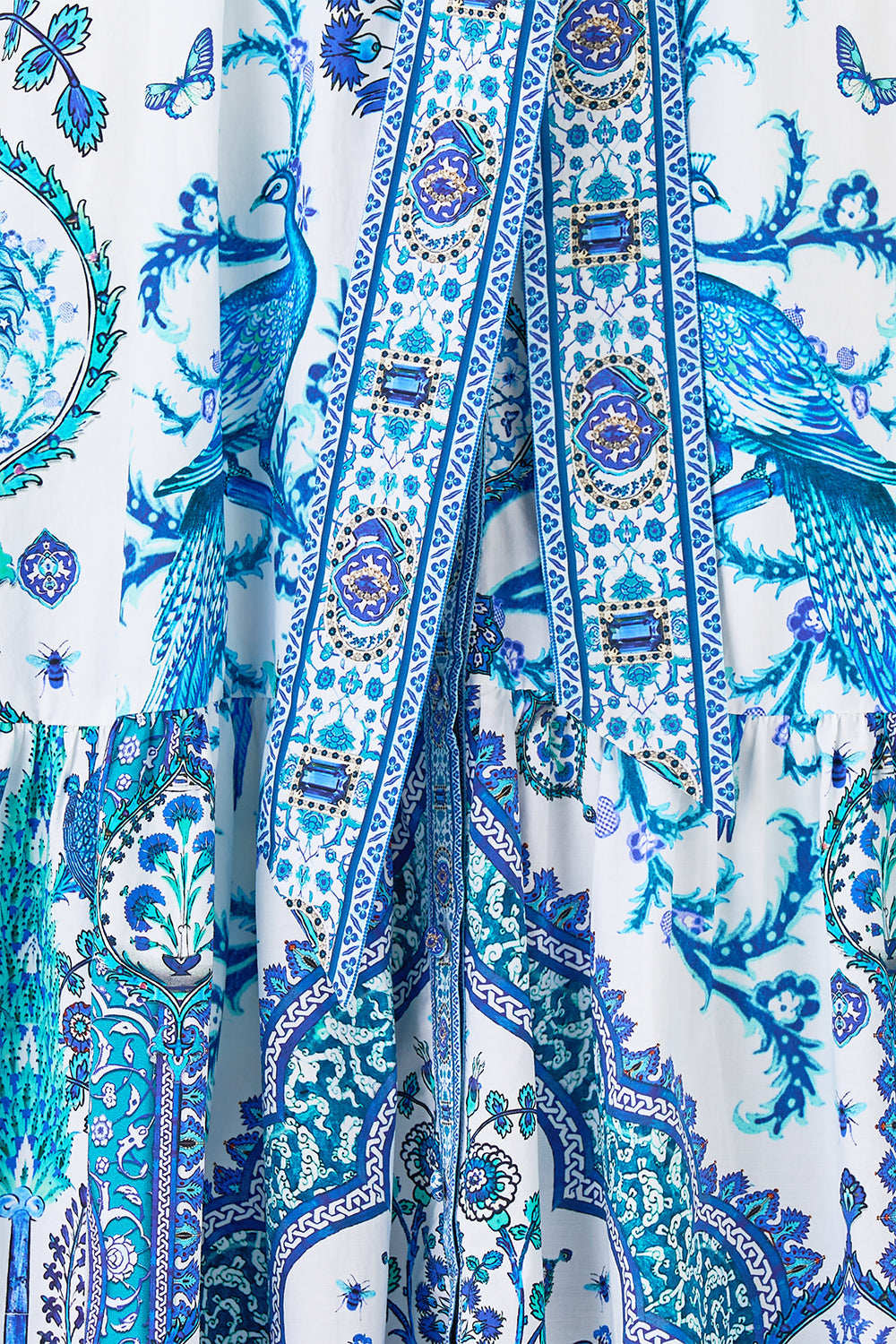 VESTIDO CAMISERO ESCALONADO DE MANGA CORTA ISNIK LULLABY