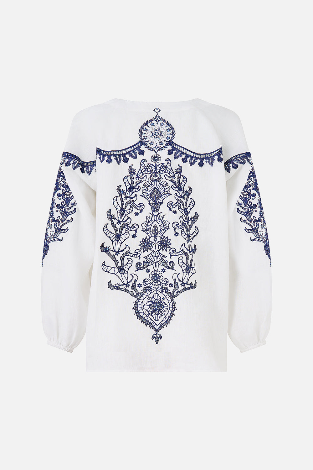 BLUSA CON CORDONES ISNIK ARRULLO