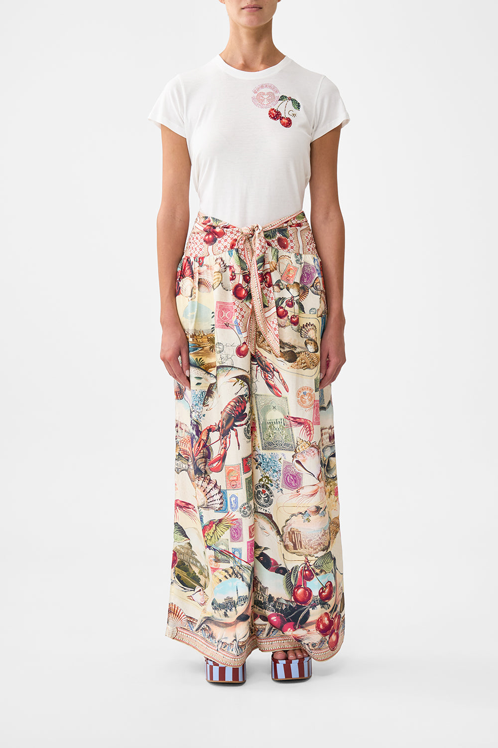 RELAXED PANT WITH TIE FRONT NOTES FROM THE ROAD