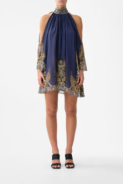 COLD SHOULDER SHORT DRESS THE IMPERIAL GATE