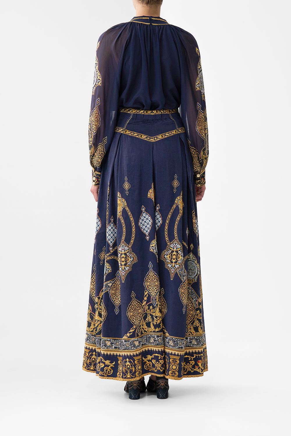 CORSET WAIST MAXI SKIRT THE IMPERIAL GATE