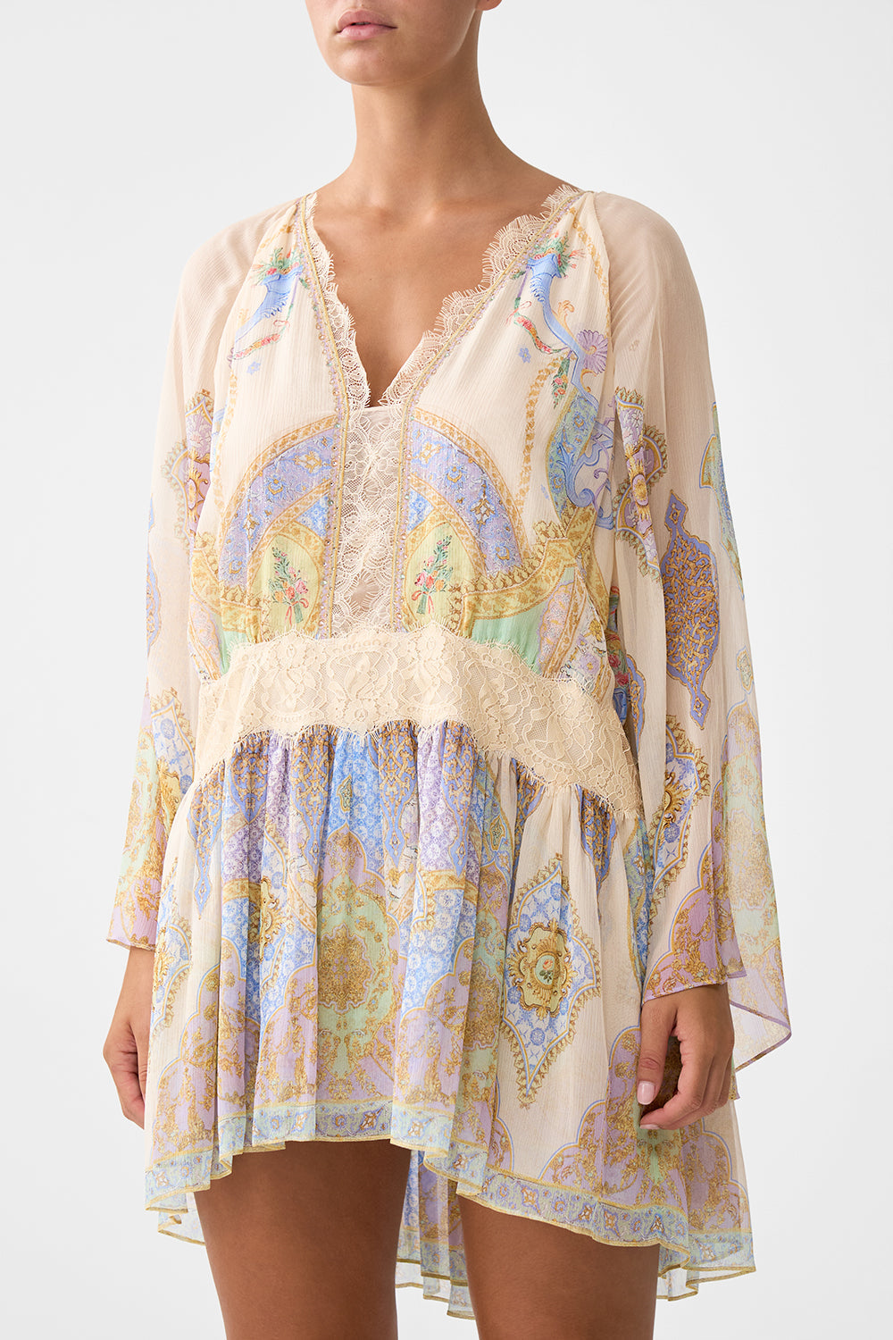 RELAXED SHORT DRESS WITH DROPPED WAIST EAST OF ISTANBUL