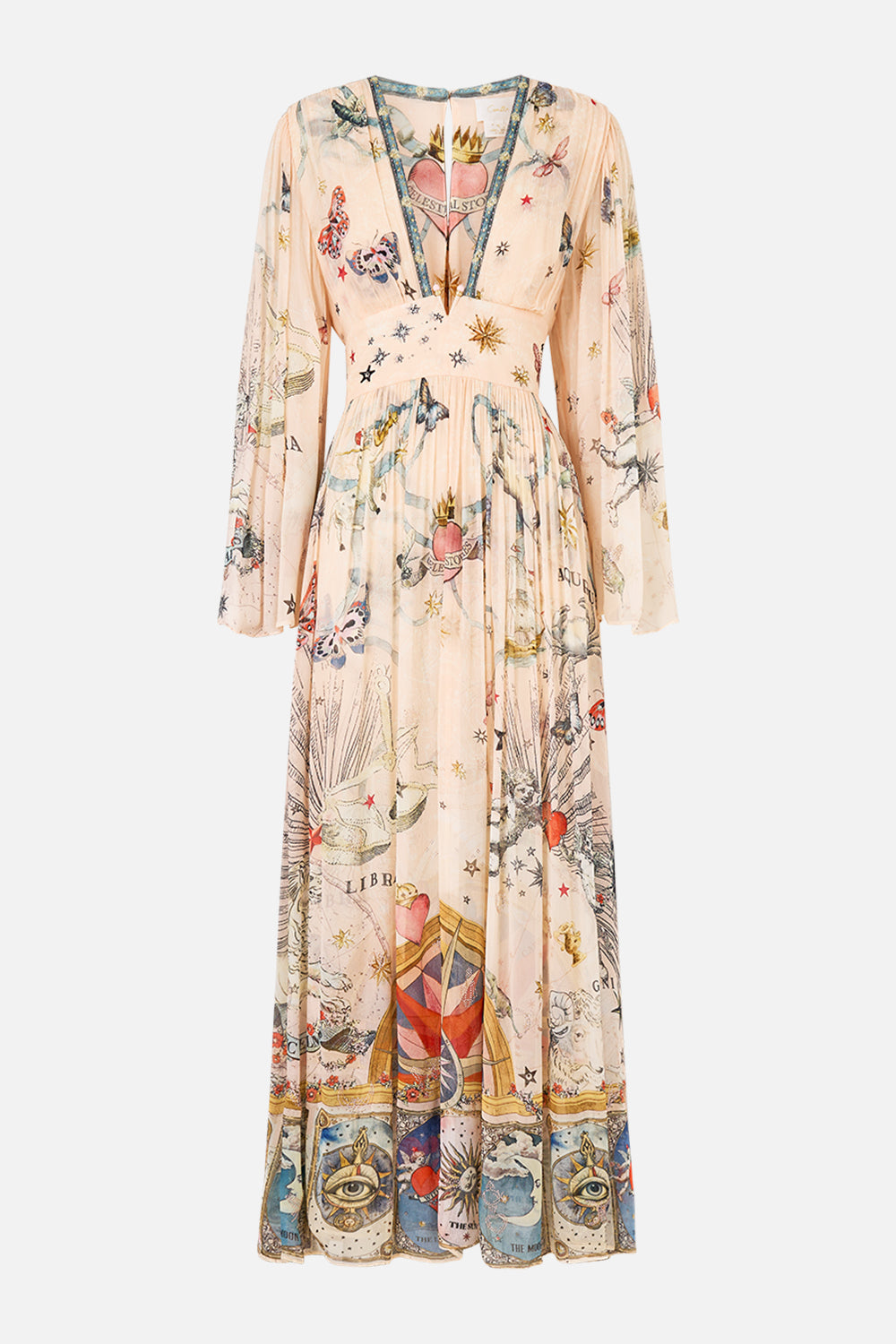VESTIDO DE MANGA LARGA CON DETALLE DE HERRAJES HOUSE OF HOROSCOPES