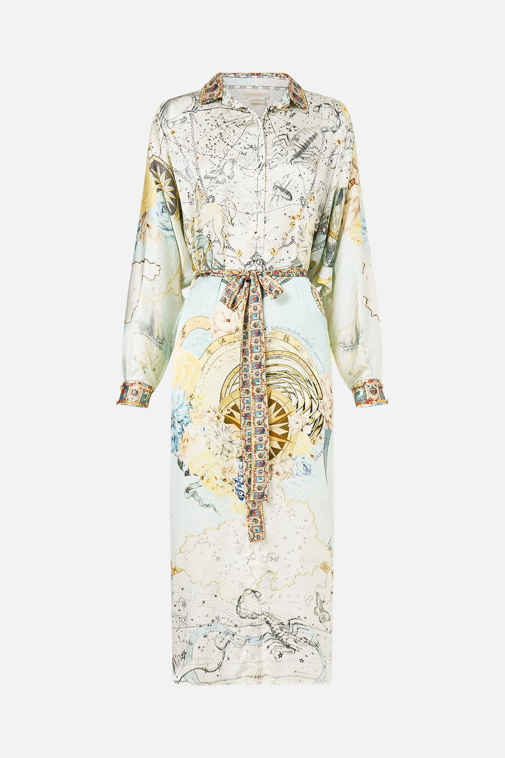 COLLARED BUTTON THROUGH DRESS MY LUCKY STARS