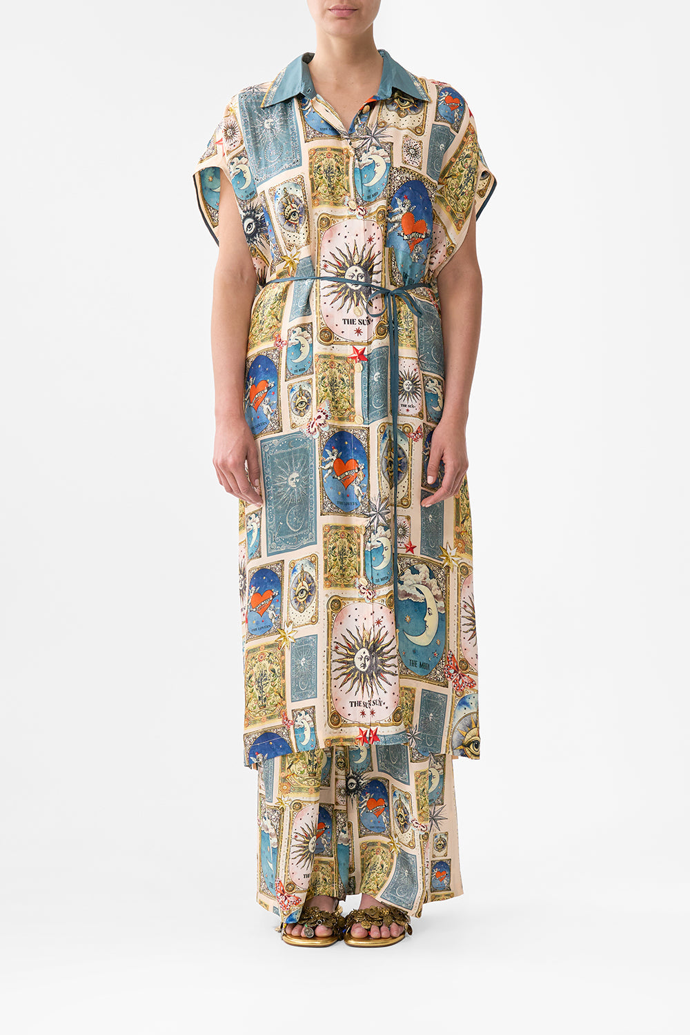 SLEEVELESS SHIRTDRESS MY LUCKY STARS