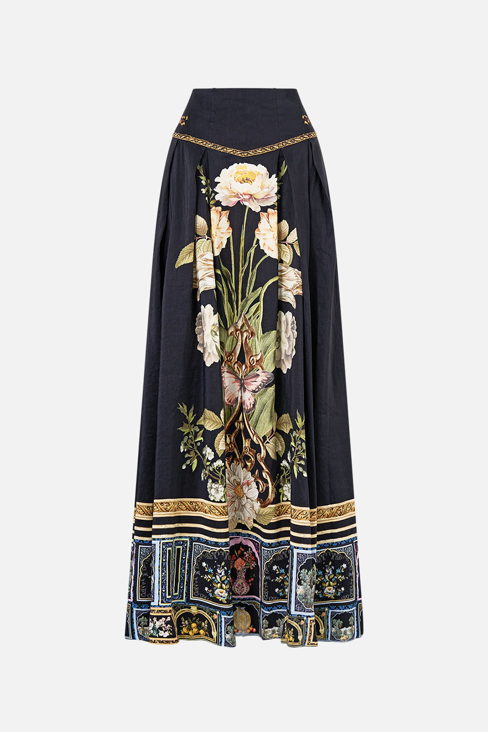 Ottoman Elegance Corset Waist Maxi Skirt | CAMILLA US – CAMILLA