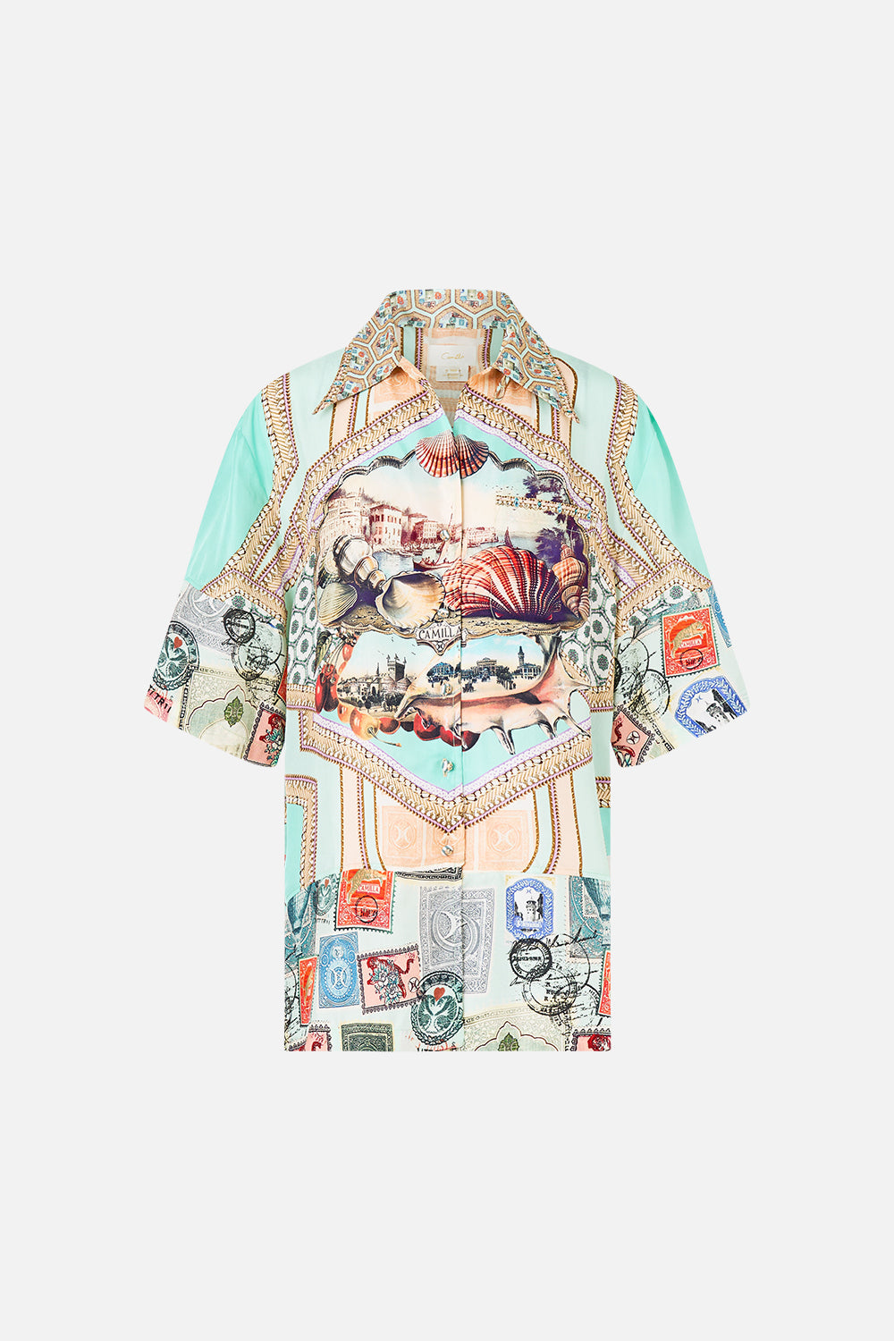 CAMISA OVERSIZE CON BOLSILLO CON AMOR DESDE TURQUÍA