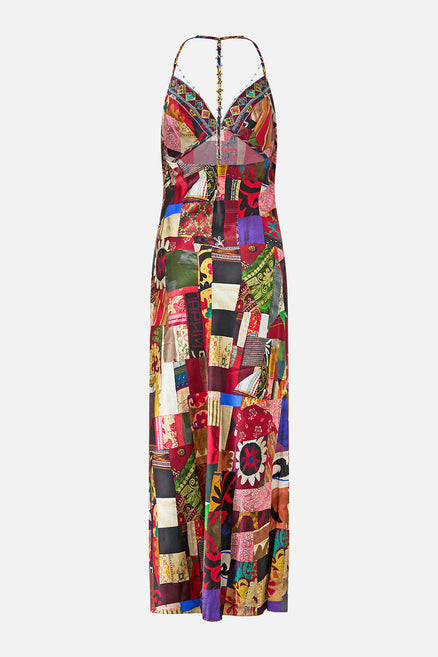 Patchwork Alchemy Asymmetric Spliced Lace Dress
