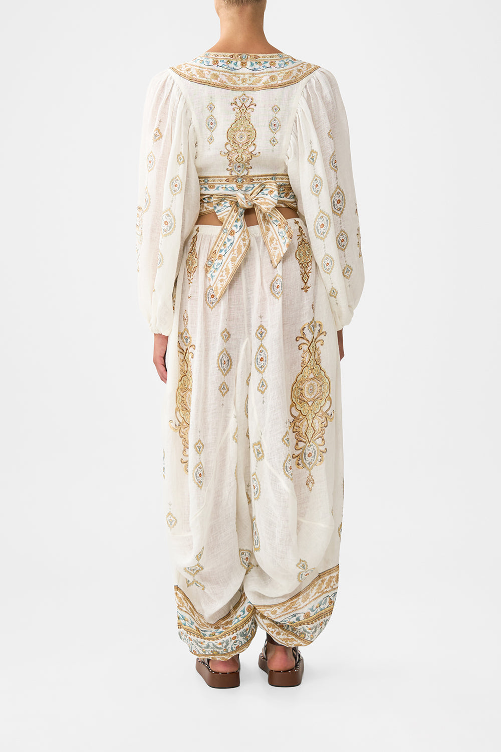 PANELLED HAREM PANT WITH TIE WAIST OTTOMAN DYNASTY