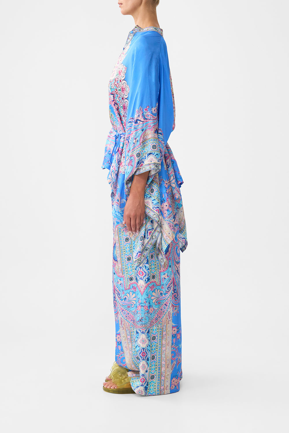 BUTTON THROUGH SCARF BLOUSE FOOTSTEPS IN FOLKLORE