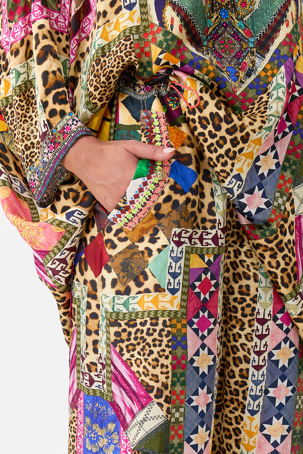 The CAMILLA PARACHUTE PANT EMBROIDERED EVER AFTER in our  print.
