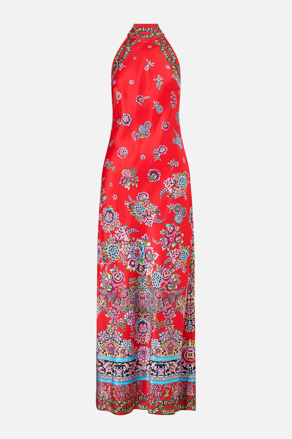 VESTIDO AL BIES DE CUELLO ALTO ARTISANS OF ANATOLIA