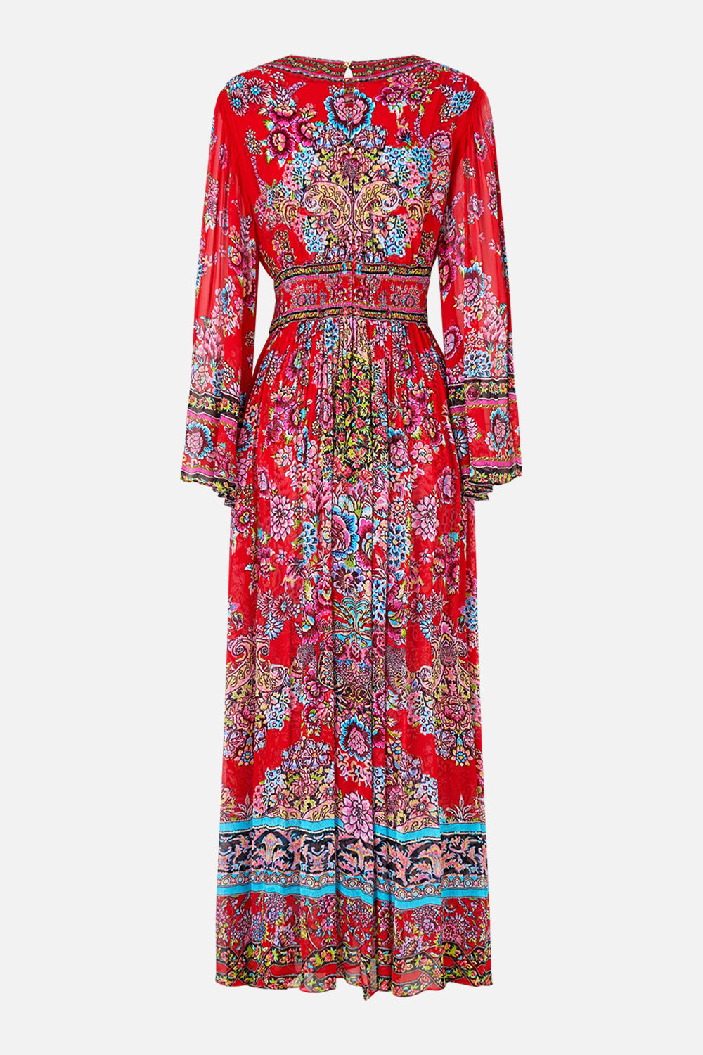 VESTIDO DE MANGA LARGA CON DETALLES METALIZADOS ARTISANS OF ANATOLIA