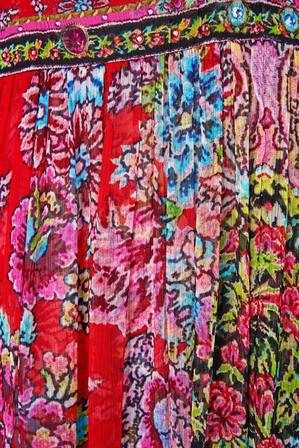 VESTIDO DE MANGA LARGA CON DETALLES METALIZADOS ARTISANS OF ANATOLIA