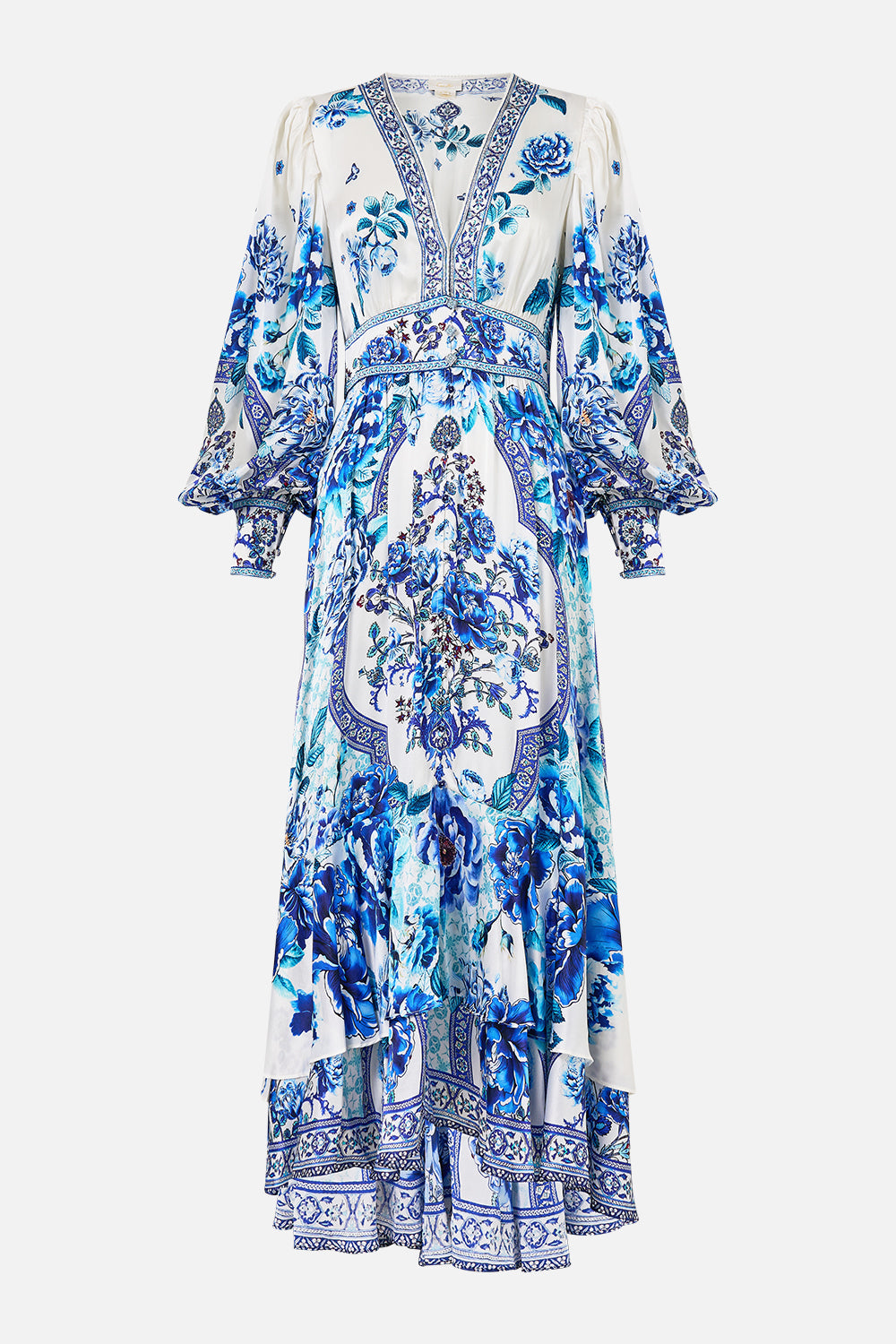 LONG BUTTON FRONT DRESS A CERAMIC GARDEN