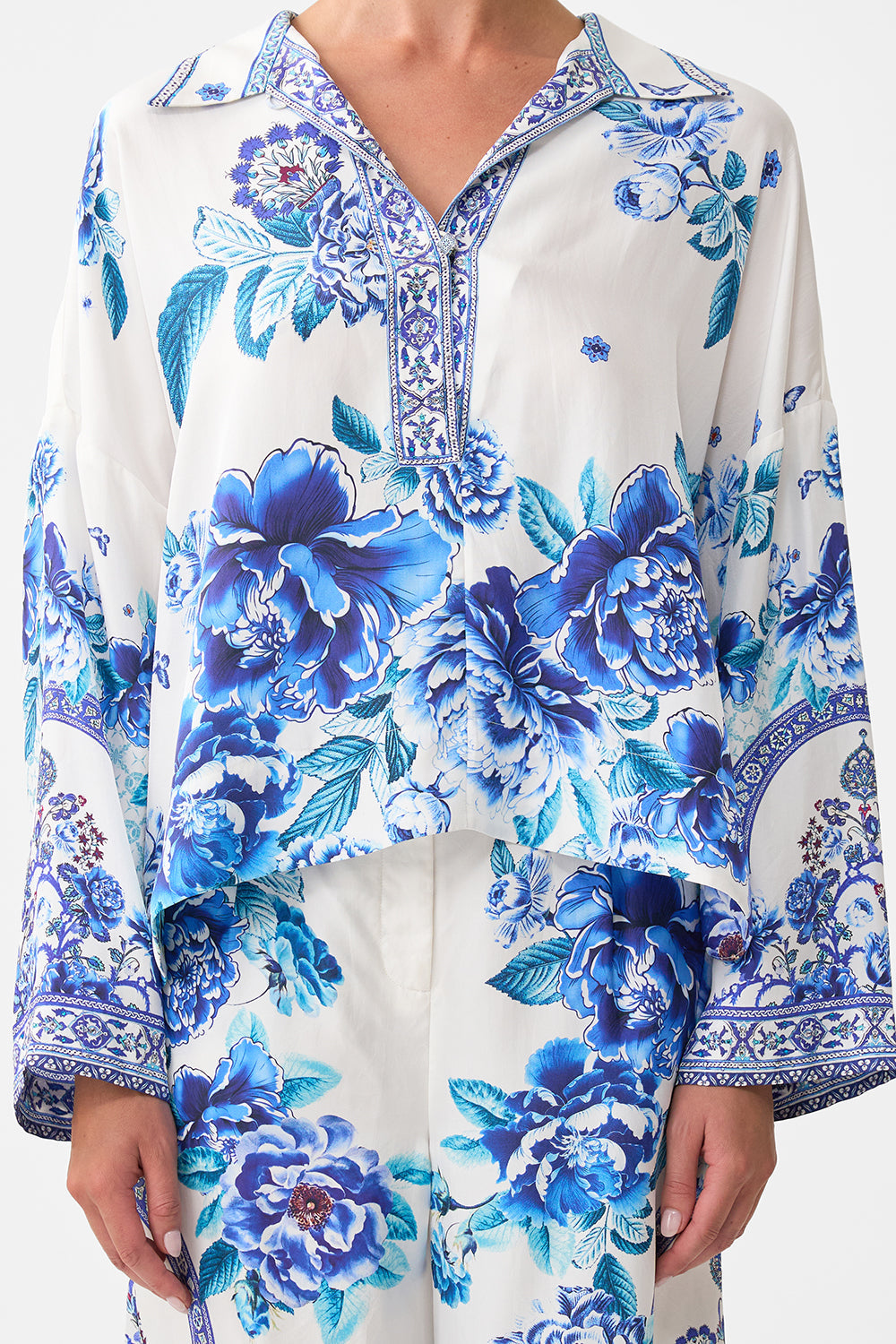 CAMISA RELAXED CORTA A CERAMIC GARDEN