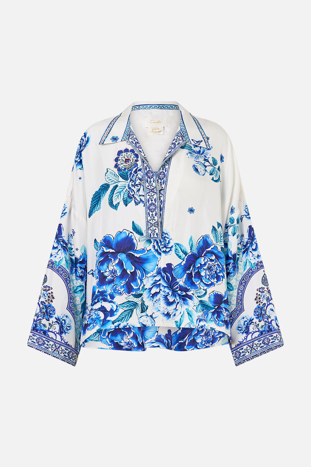 CAMISA RELAXED CORTA A CERAMIC GARDEN